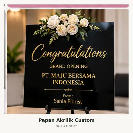 Papan Bunga Akrilik Pebayuran